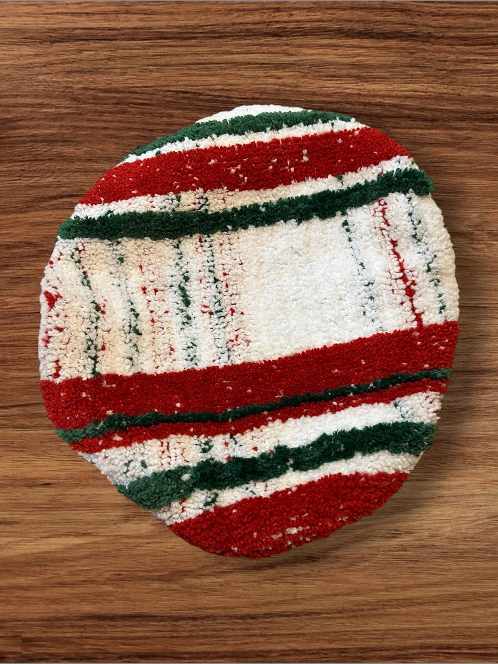 Hobby Lobby Christmas Red Green White Plush Toilet Seat Cover Holiday